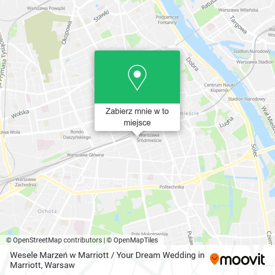 Mapa Wesele Marzeń w Marriott / Your Dream Wedding in Marriott