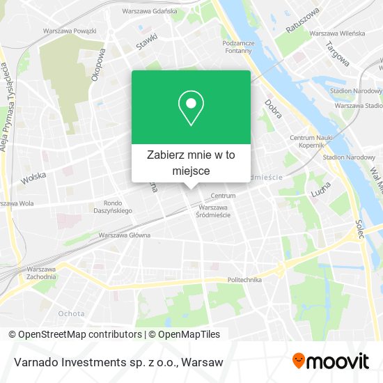 Mapa Varnado Investments sp. z o.o.