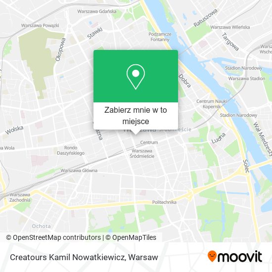 Mapa Creatours Kamil Nowatkiewicz