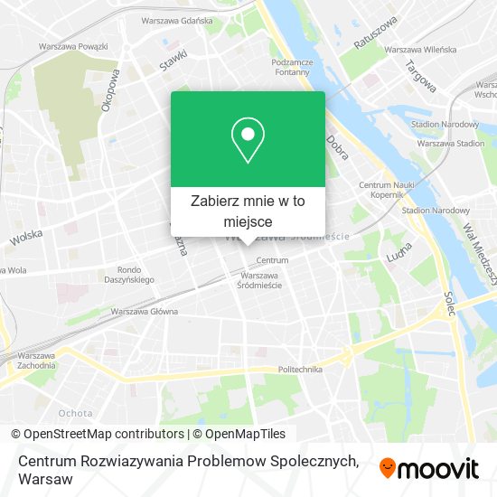 Mapa Centrum Rozwiazywania Problemow Spolecznych