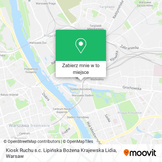 Mapa Kiosk Ruchu s.c. Lipińska Bożena Krajewska Lidia