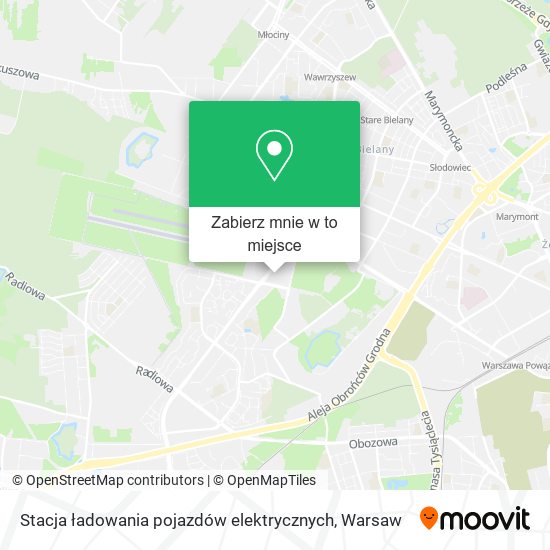 Mapa Stacja ładowania pojazdów elektrycznych