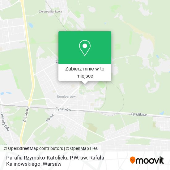 Mapa Parafia Rzymsko-Katolicka P.W. św. Rafała Kalinowskiego