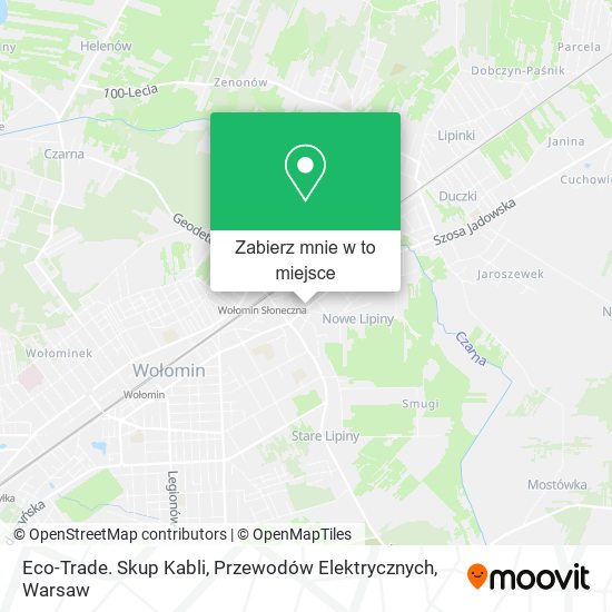 Mapa Eco-Trade. Skup Kabli, Przewodów Elektrycznych