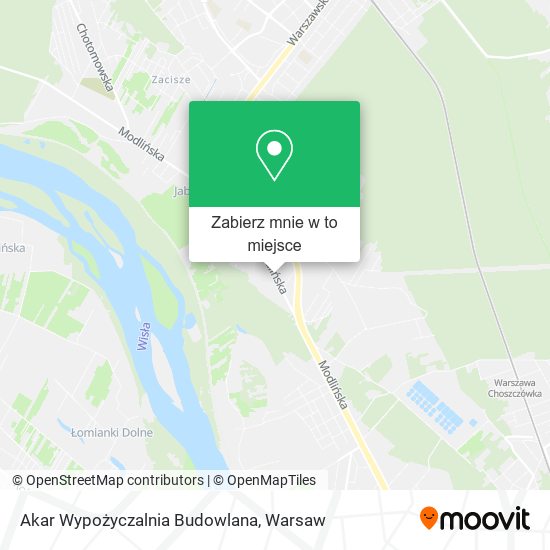 Mapa Akar Wypożyczalnia Budowlana