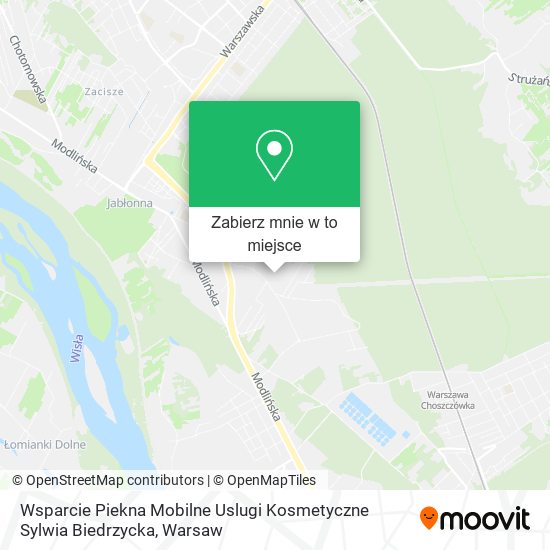 Mapa Wsparcie Piekna Mobilne Uslugi Kosmetyczne Sylwia Biedrzycka