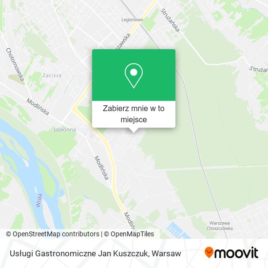 Mapa Usługi Gastronomiczne Jan Kuszczuk