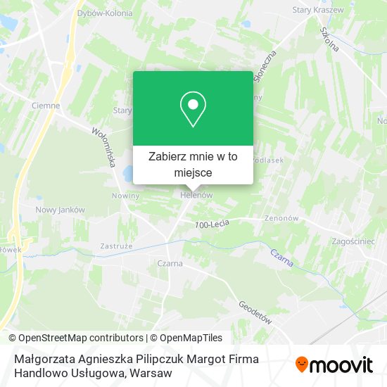 Mapa Małgorzata Agnieszka Pilipczuk Margot Firma Handlowo Usługowa