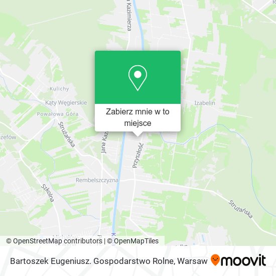 Mapa Bartoszek Eugeniusz. Gospodarstwo Rolne