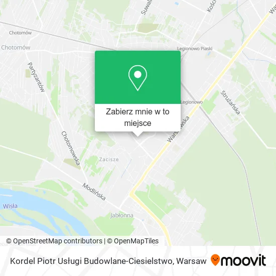 Mapa Kordel Piotr Usługi Budowlane-Ciesielstwo