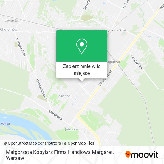 Mapa Małgorzata Kobylarz Firma Handlowa Margaret