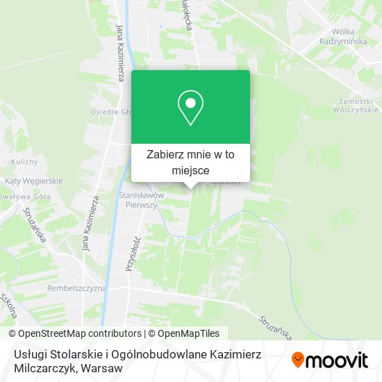 Mapa Usługi Stolarskie i Ogólnobudowlane Kazimierz Milczarczyk