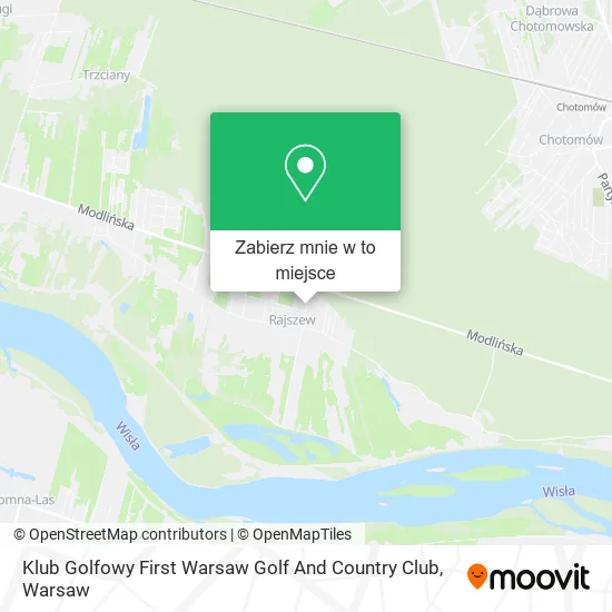 Mapa Klub Golfowy First Warsaw Golf And Country Club