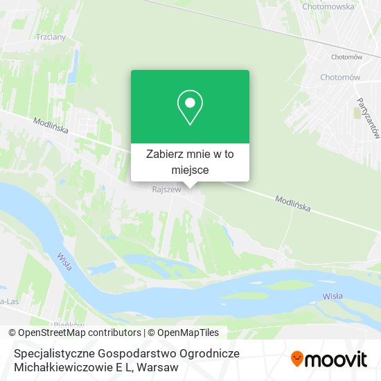 Mapa Specjalistyczne Gospodarstwo Ogrodnicze Michałkiewiczowie E L