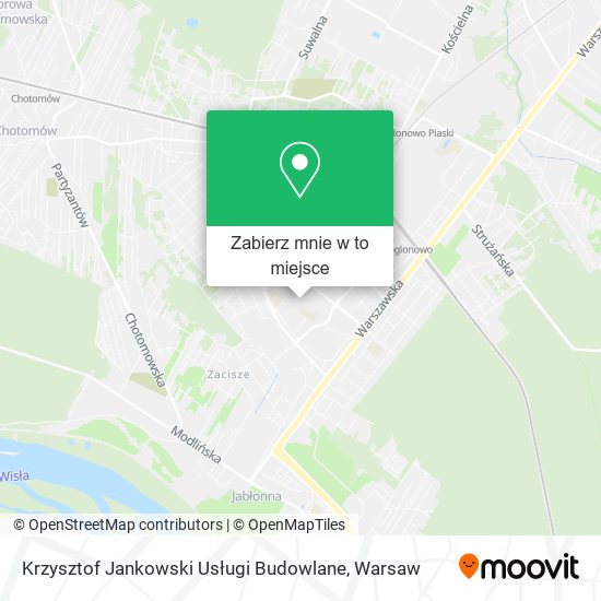 Mapa Krzysztof Jankowski Usługi Budowlane