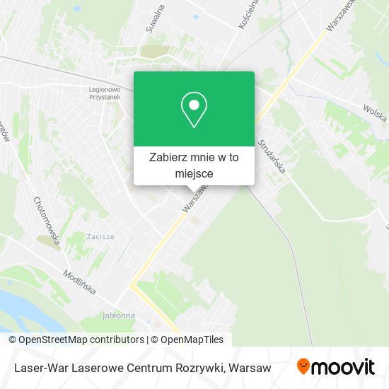 Mapa Laser-War Laserowe Centrum Rozrywki