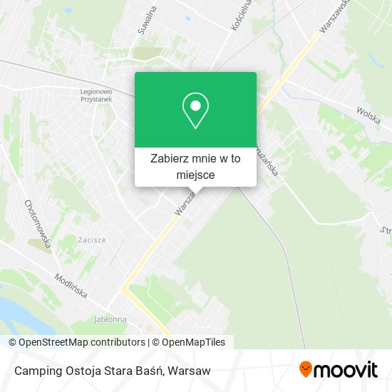 Mapa Camping Ostoja Stara Baśń