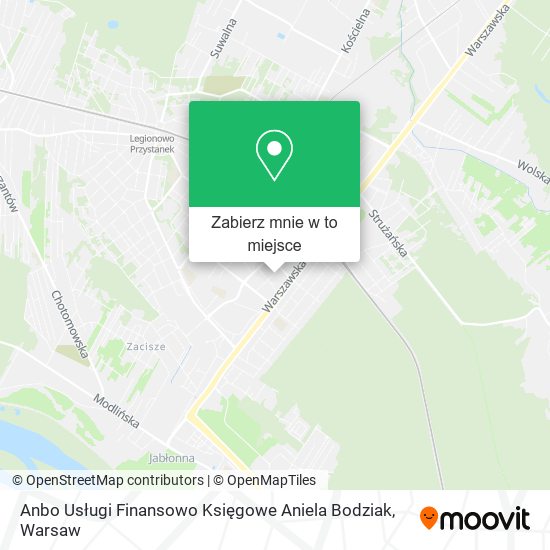 Mapa Anbo Usługi Finansowo Księgowe Aniela Bodziak