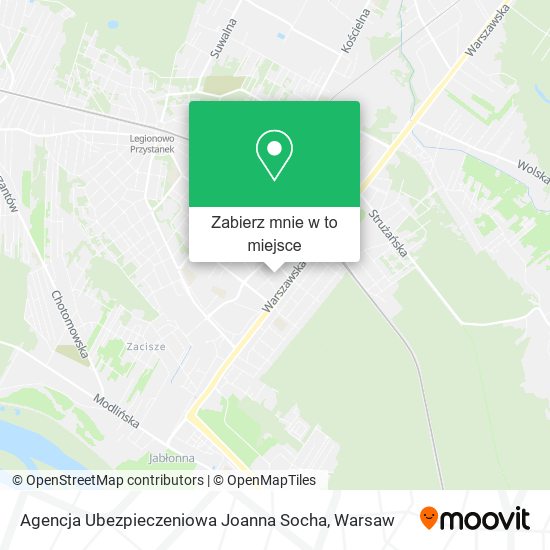 Mapa Agencja Ubezpieczeniowa Joanna Socha