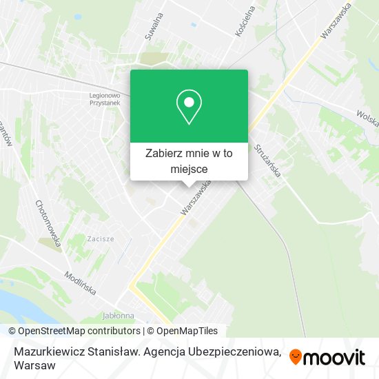 Mapa Mazurkiewicz Stanisław. Agencja Ubezpieczeniowa