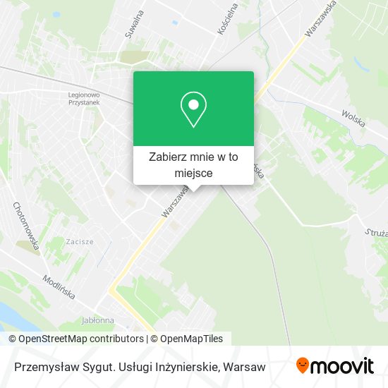 Mapa Przemysław Sygut. Usługi Inżynierskie