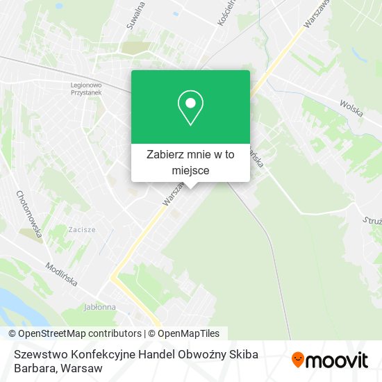 Mapa Szewstwo Konfekcyjne Handel Obwoźny Skiba Barbara