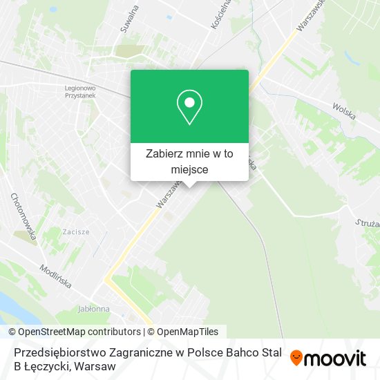 Mapa Przedsiębiorstwo Zagraniczne w Polsce Bahco Stal B Łęczycki