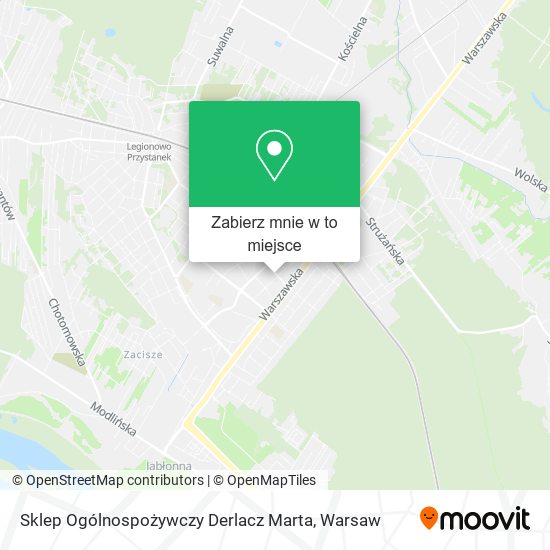 Mapa Sklep Ogólnospożywczy Derlacz Marta