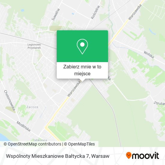 Mapa Wspólnoty Mieszkaniowe Bałtycka 7