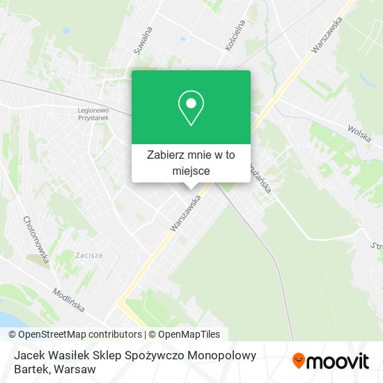 Mapa Jacek Wasiłek Sklep Spożywczo Monopolowy Bartek