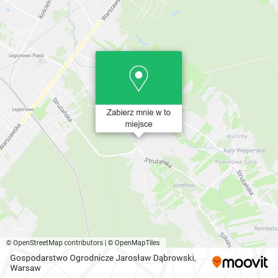 Mapa Gospodarstwo Ogrodnicze Jarosław Dąbrowski