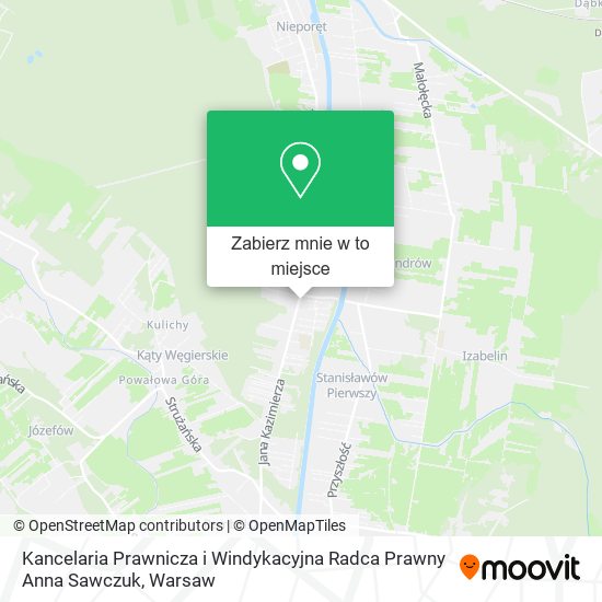 Mapa Kancelaria Prawnicza i Windykacyjna Radca Prawny Anna Sawczuk