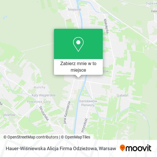 Mapa Hauer-Wiśniewska Alicja Firma Odzieżowa