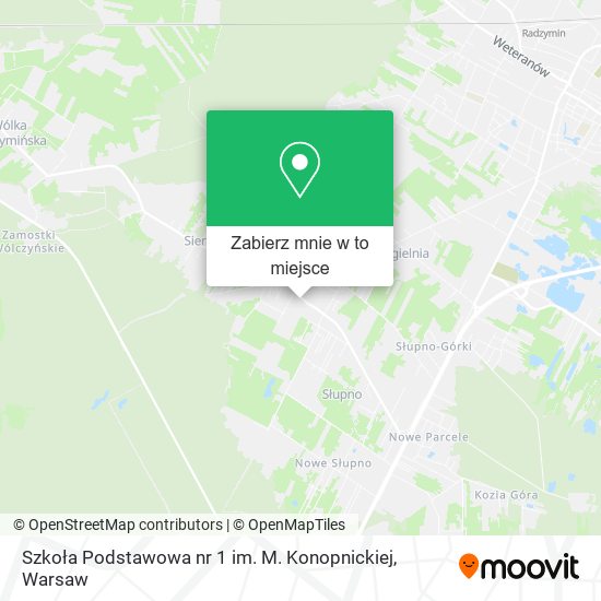 Mapa Szkoła Podstawowa nr 1 im. M. Konopnickiej