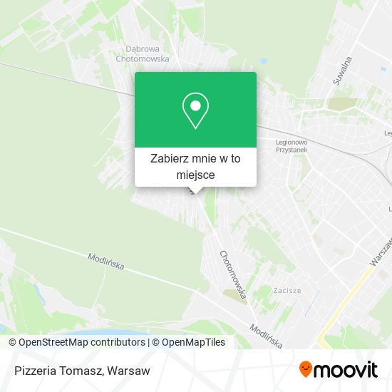 Mapa Pizzeria Tomasz