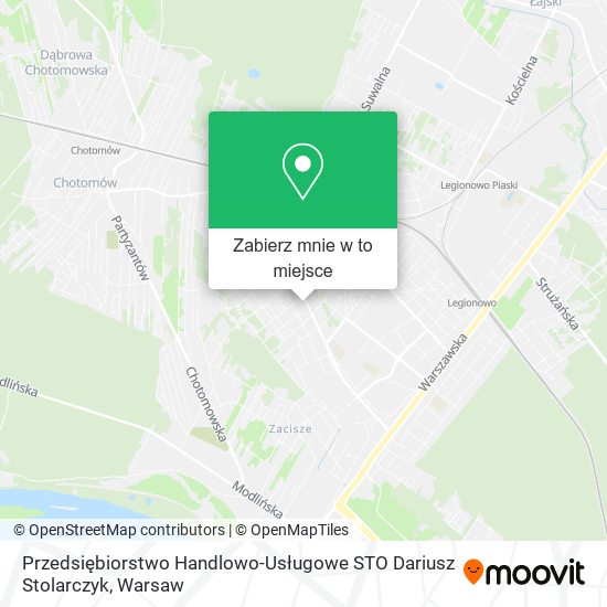 Mapa Przedsiębiorstwo Handlowo-Usługowe STO Dariusz Stolarczyk