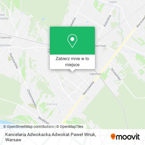 Mapa Kancelaria Adwokacka Adwokat Paweł Wnuk