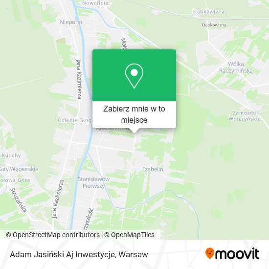 Mapa Adam Jasiński Aj Inwestycje