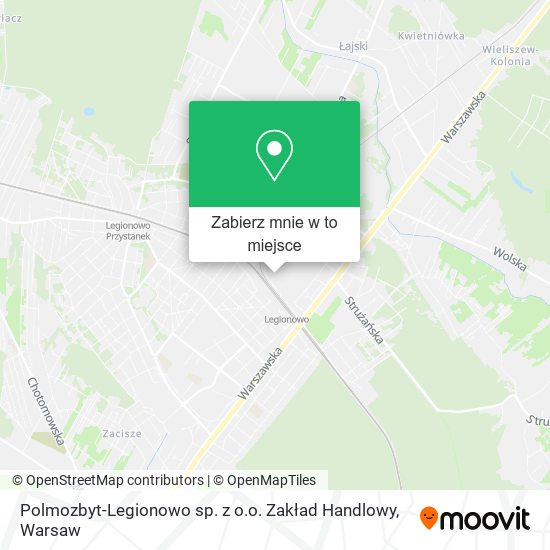 Mapa Polmozbyt-Legionowo sp. z o.o. Zakład Handlowy