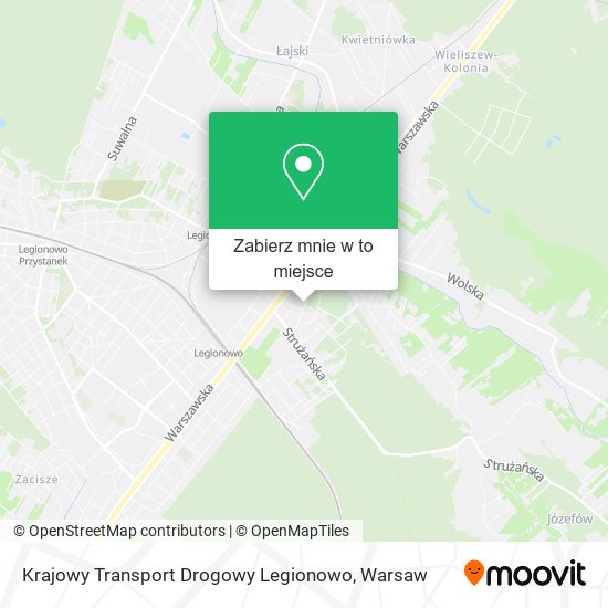 Mapa Krajowy Transport Drogowy Legionowo