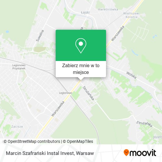 Mapa Marcin Szafrański Instal Invest