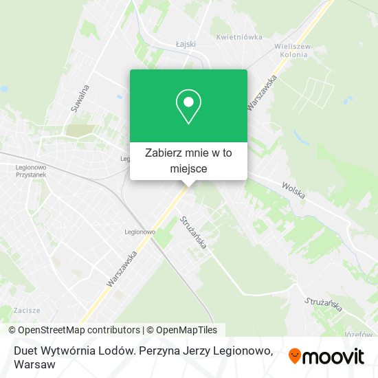 Mapa Duet Wytwórnia Lodów. Perzyna Jerzy Legionowo