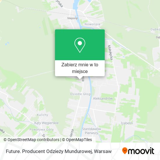 Mapa Future. Producent Odzieży Mundurowej