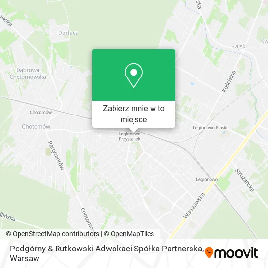 Mapa Podgórny & Rutkowski Adwokaci Spółka Partnerska