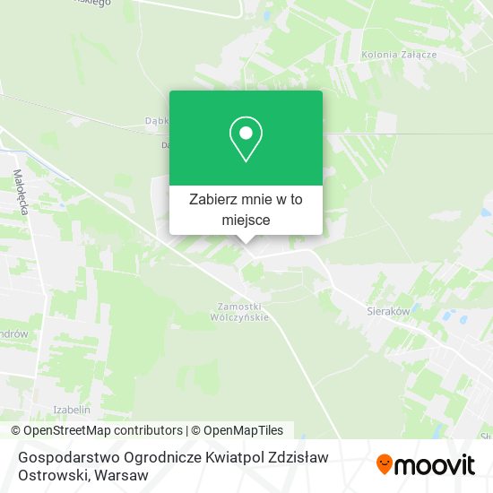 Mapa Gospodarstwo Ogrodnicze Kwiatpol Zdzisław Ostrowski