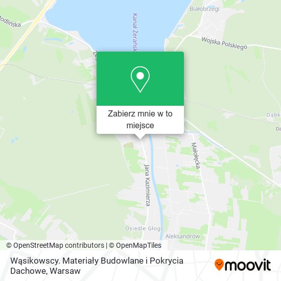 Mapa Wąsikowscy. Materiały Budowlane i Pokrycia Dachowe