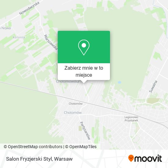 Mapa Salon Fryzjerski Styl