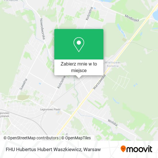 Mapa FHU Hubertus Hubert Waszkiewicz