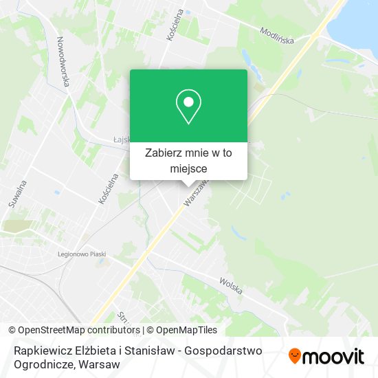 Mapa Rapkiewicz Elżbieta i Stanisław - Gospodarstwo Ogrodnicze