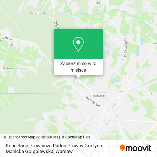 Mapa Kancelaria Prawnicza Radca Prawny Grażyna Manicka Gołębiewska